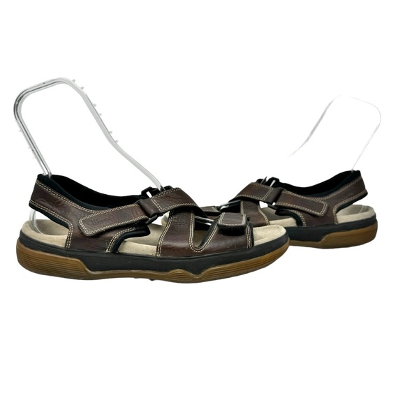 Doc Martens Leather Fisherman Crossover Strap Sandals Brown Mens Size 13